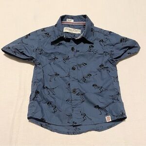 Sovereign Code Dinosaur Print Baby Button Down Shirt 12 Months